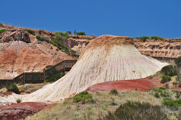 Amazing red Rock formation. Hallett Cove, South Australia.