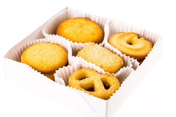 cookie on white background