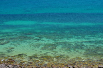 Beautiful azure, blue water beach. Adelaide, Australia.