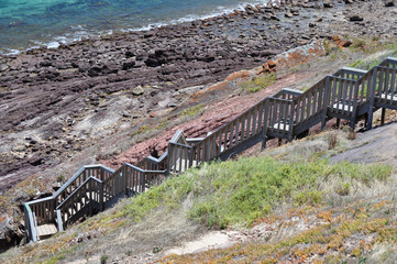 Tourist walking path. Hallett Cove Conservation, Adelaide.