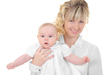 mother breast feeding her child