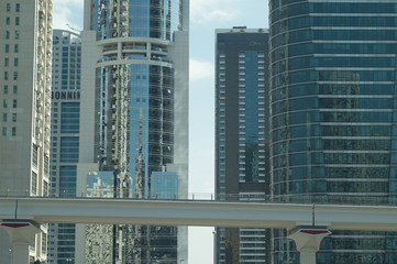 Luxurious high-rise buildings in Dubai