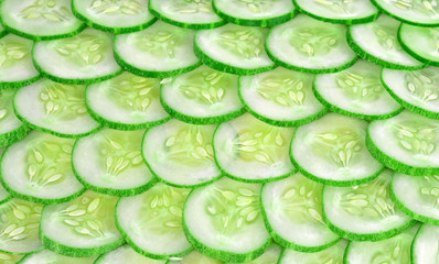 Cucumber silces  background