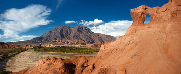 Rock formation, Quebrada de Cafayate, Salta, Argentina