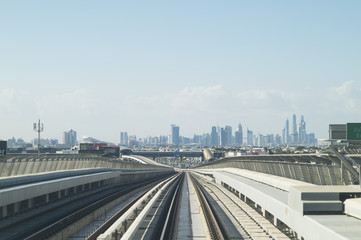 Fototapeta na wymiar Long-lasting line, Dubai
