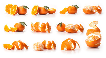 Oranges fruit on isolated on white background