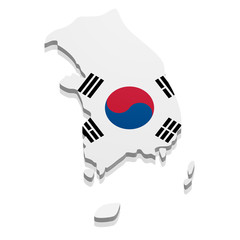 Map South Korea