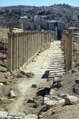 Fototapeta na wymiar Roman Temple in the city of Jerash