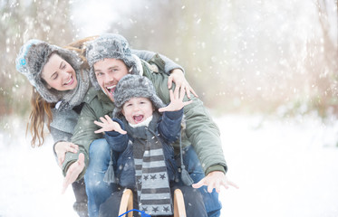 Wintertime Holdiday Family