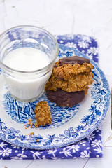 oatmeal cookies with chocolate