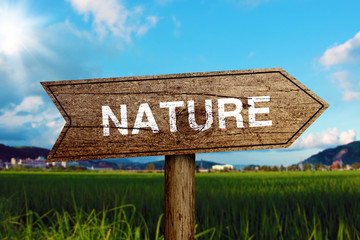 Nature Road Sign