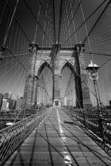Brooklyn Bridge and Manhattan New York City US