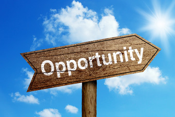 Opportunity Road Sign