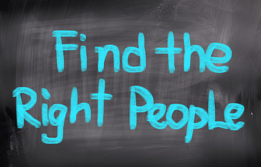 Fototapeta premium Find The Right People Concept