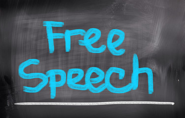 Free Speech Concept