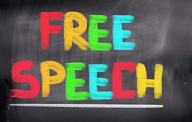 Free Speech Concept