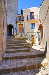 Alleyway. Morano Calabro. Calabria. Italy.