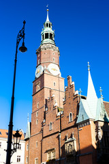 Town Hall on Main Market Square, Wroclaw, Silesia, Poland