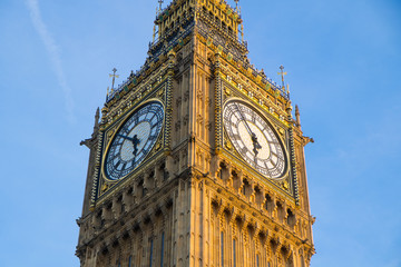 Fototapeta na wymiar Big Ben in sunny day, London UK..