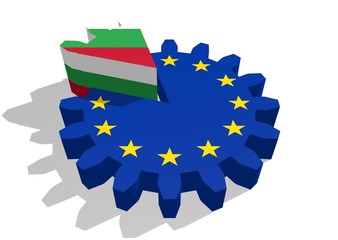 bulgary as a piece of the european union gear cake