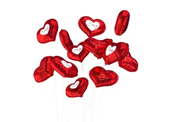 Composite image of valentines love hearts