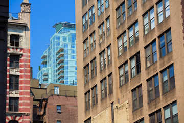 Manhattan New York downtown buildings textures
