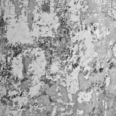 Peeling wall in shades of gray