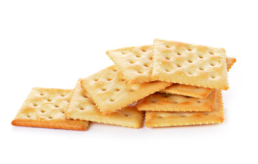 Cracker isolated on white background