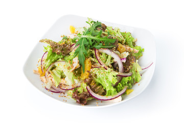 Restaurant food isolated - vegetable salad