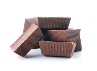chocolate bar on a white background