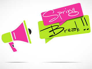 megaphone : spring break