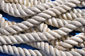 Fototapeta na wymiar Marine rope closeup