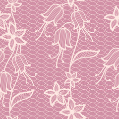 Flower lacy seamless background