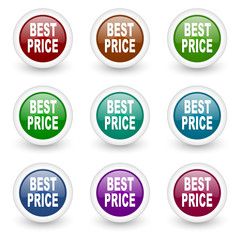 best price web icons vector set