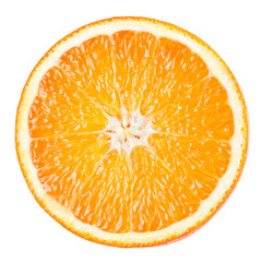 Orange slice isolated on white background