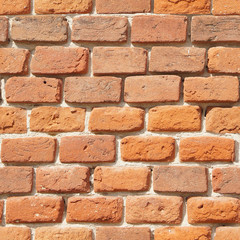 The old red brick masonry. Seamless texture