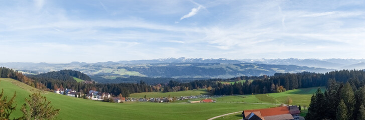 Fototapeta na wymiar panoramic view of the Alps