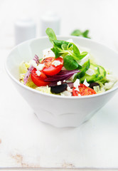 Salad with feta and olives