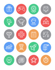 Set of Gamification Icons