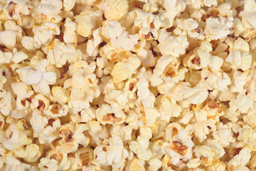 Fresh popcorn background