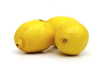 lemon on the white background