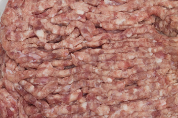 forcemeat on the white background