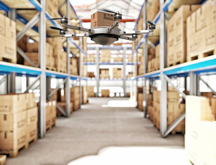 futuristic warehouse