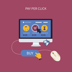 Online shopping icons