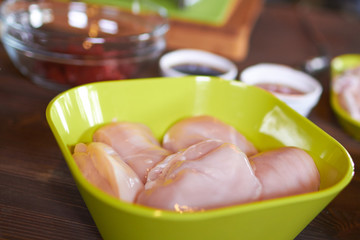 raw chicken filet