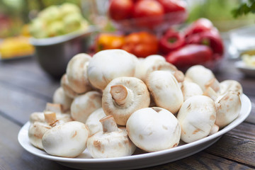fresh mushrooms
