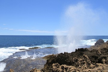blowhole at Gnaraloo Station, West Australia