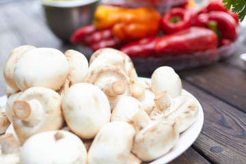 fresh mushrooms