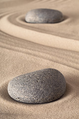 Fototapeta na wymiar zen garden meditation stone