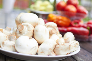 fresh mushrooms
